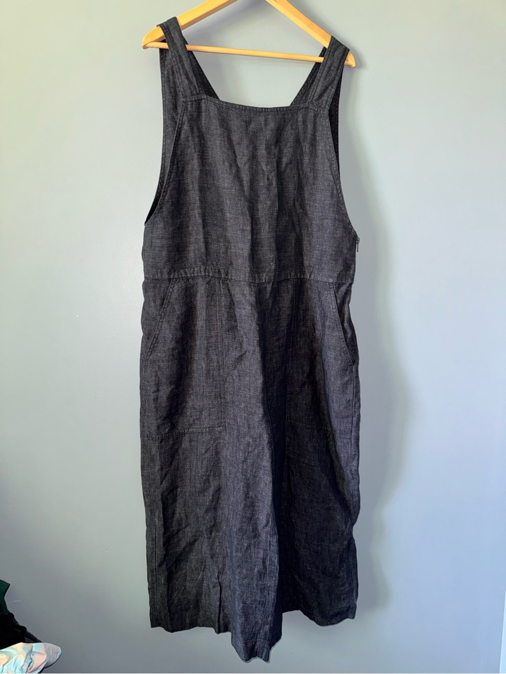 Eileen Fisher jumpsuit overall and organic linen - Picture 4 of 11